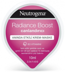 Neutrogena Radiance Boost Canlandrc Annda Etkili Krem Maske