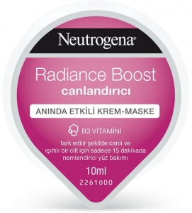 Neutrogena Radiance Boost Canlandrc Annda Etkili Krem Maske