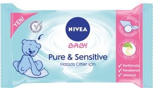 Nivea Baby Pure & Sensitive Hassas Ciltler in Temizleme Mendili