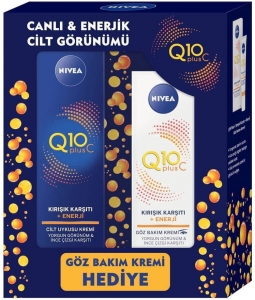 Nivea Q10 Plus C Krk Kart + Enerji Cilt Uykusu Kremi (Hediyeli)