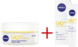 Nivea Q10 Plus Krk Kart Gndz Kremi SPF 30 + Q10 Gz Kremi