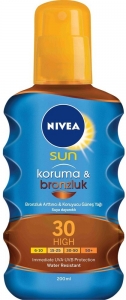 Nivea Sun Protect & Bronze Bronzluk Arttırıcı Koruyucu Güneş Yağı SPF 30