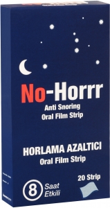 No Horrr Horlama Azaltc Oral Film Strip