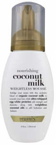 Organix Coconut Milk - Hindistancevizi Sütü Şekillendirici Hacim Veren Saç Köpüğü
