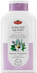 Otac 10 Bitki zl Canl Parlak Salar iin Sa Kremi