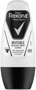 Rexona Men Invisible Black + White Anti-Perspirant Erkek Deo Roll-On