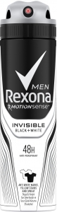 Rexona Men Invisible Black + White Erkek Deo Sprey