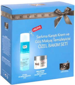 Roc Pro-Define Sarkma Kart Krem + Gz Makyaj Temizleyici Set