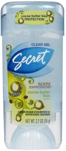 Secret Scent Expressions Cocoa Butter Kiss Antiperspirant Deodorant Jel