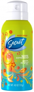 Secret Scent Expressions Pasion de Tango Vcut Spreyi