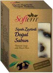 Softem Siyah Zeytinli Sabun (Soğuk Üretim - El Yapımı)