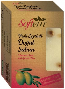 Softem Yeil Zeytinli Sabun (Souk retim - El Yapm)