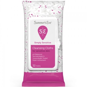 Summer's Eve Cleansing Cloths Simply Sensitive Genital Bölge Temizleme Mendili