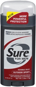 Sure For Men Outdoor Sport Antiperspirant Deodorant