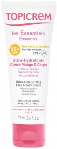 Topicrem Ultra Moisturizing Face & Body Cream SPF 50