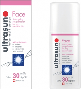 Ultrasun Face SPF 30 - Hassas Ciltler in Krk Kart Gne Koruyucu Krem