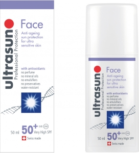 Ultrasun Face SPF 50 - Ar Hassas Ciltler in Krk Kart Gne Koruyucu Krem