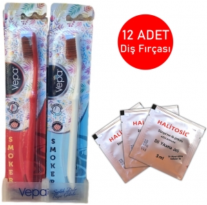Vepa Smoker Ekstra Sert Di Fras (12li) + Halitosil Az Kokusu Dil Jeli Hediye