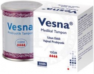 Vesna Medikal Tampon (Uzun Etkili Vajinal Probiyotik)
