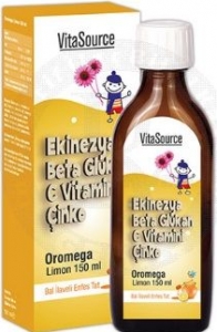 Vita Source Oromega Limonlu Balık Yağı Şurubu