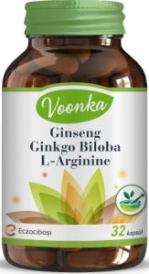 Voonka Ginseng Ginkgo Biloba L-Arginine Kapsl