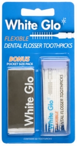 White Glo Flexible Dental Flosser Toothpicks Esnek Di Temizleyici